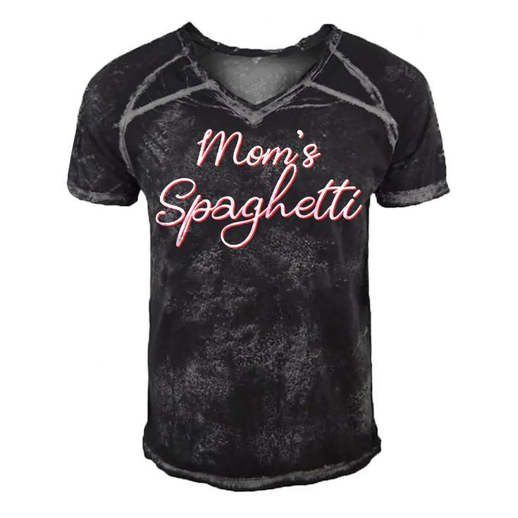 Funny Mothers Day Moms Spaghetti And Meatballs Lover Meme  Gift For Women Men's Short Sleeve V-neck 3D Print Retro Tshirt