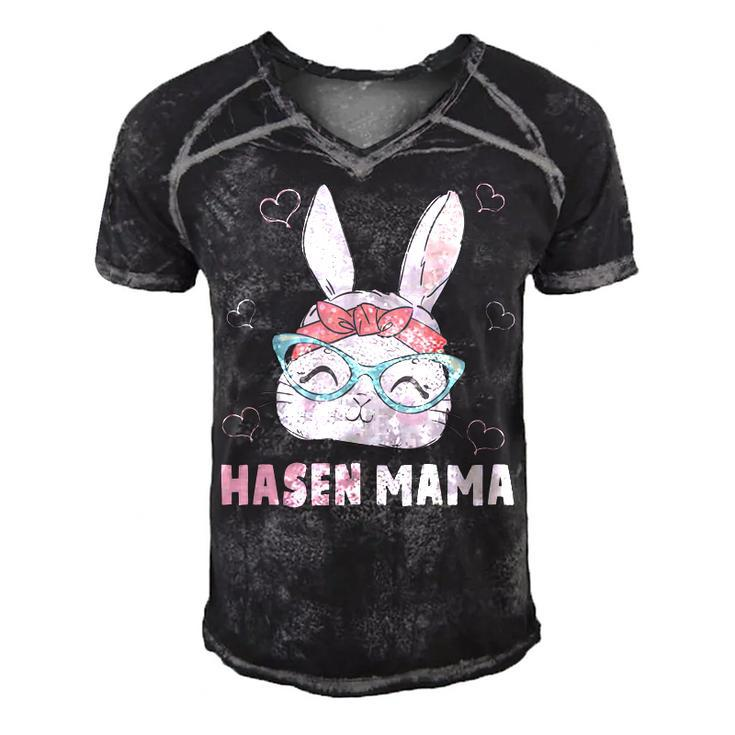 Rabbit Mum Bandana Rabbit Easter Rabbit Mum  Gift For Women Men's Short Sleeve V-neck 3D Print Retro Tshirt