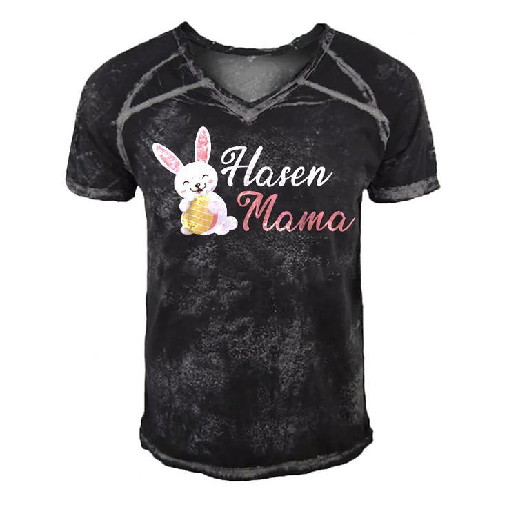 Rabbit Mum Easter Rabbit Mum Rabbit  Gift For Women Men's Short Sleeve V-neck 3D Print Retro Tshirt