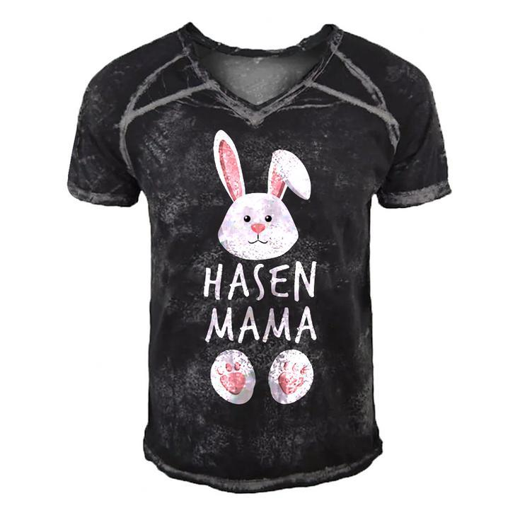 Rabbit Mum Family Partner Look Easter Bunny Gift Easter  Gift For Womens Gift For Women Men's Short Sleeve V-neck 3D Print Retro Tshirt