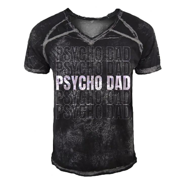Sniper Design For Psycho Dad Sports Shooters  Gift For Women Men's Short Sleeve V-neck 3D Print Retro Tshirt