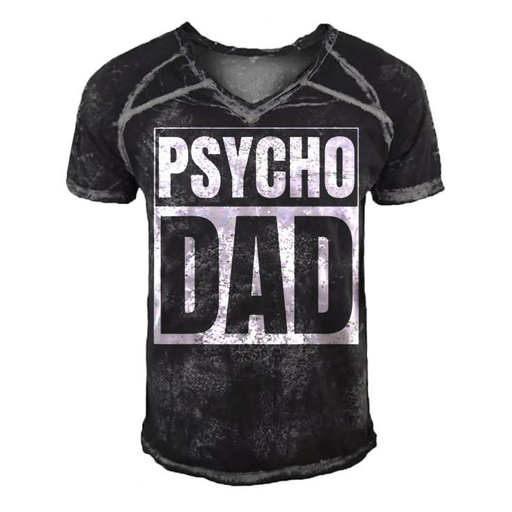 Weapons Design For Psycho Dad Handgun Lovers  Gift For Women Men's Short Sleeve V-neck 3D Print Retro Tshirt