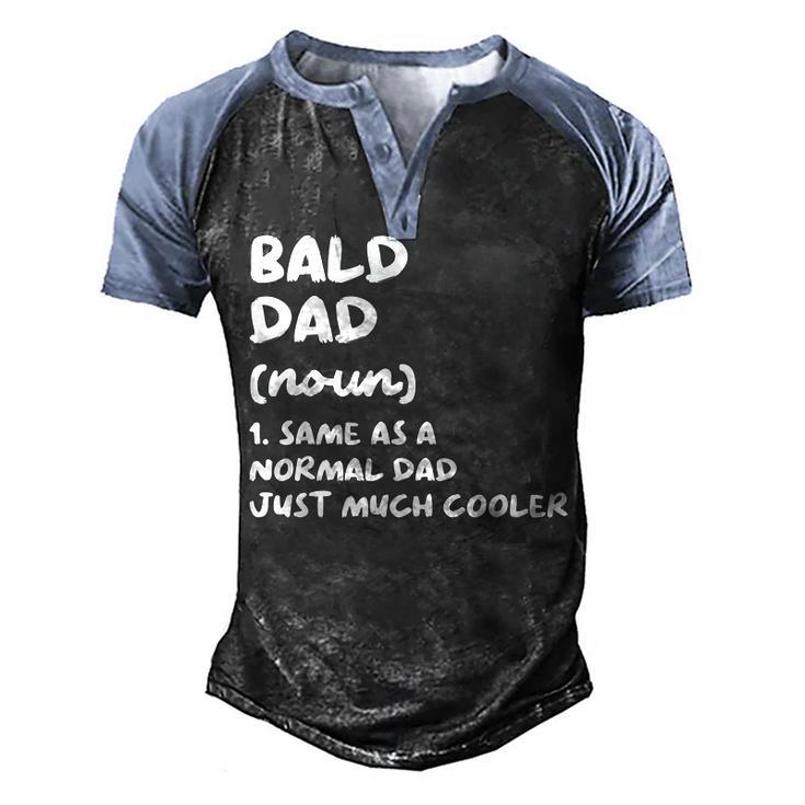 Bald Dad Definition Men's Henley Raglan T-Shirt