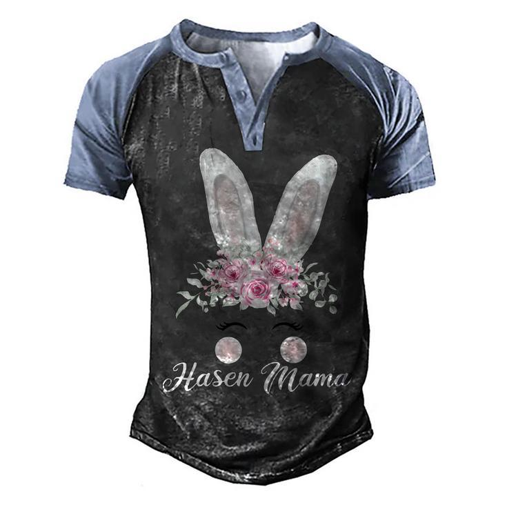 Rabbit Rabbit Mum Rabbit Bunny Lover Men's Henley Raglan T-Shirt