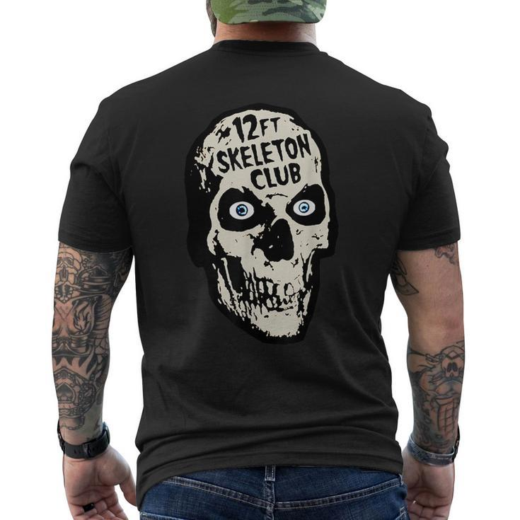 12Ft Skeleton Club Skull Halloween Spooky Men's T-shirt Back Print