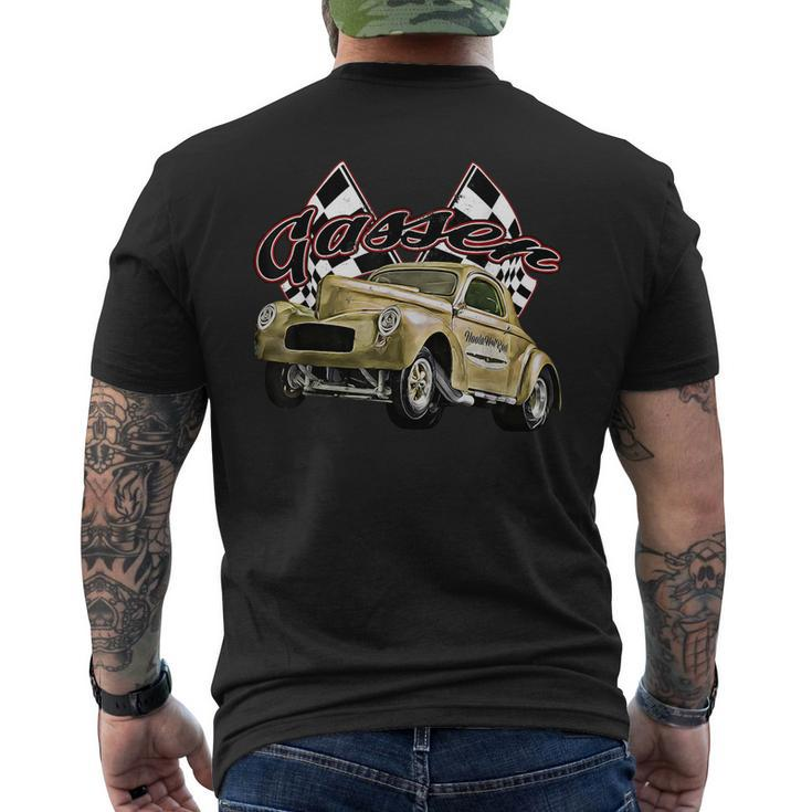 1940 GasserDragsterDragraceHot RodMuscle CarDrag CarUs Mens Back Print T-shirt