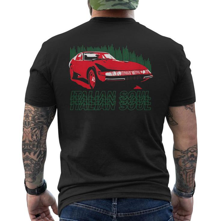 1968 Italian Roadster Sports Car  Mens Back Print T-shirt