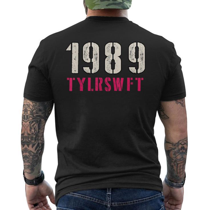 1989 Rose Vintage Style Tylrswft  Mens Back Print T-shirt