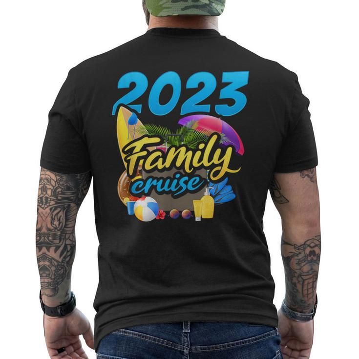 2023 Family Cruise Vacation Matching Trip Gift Cruising Ship  Mens Back Print T-shirt