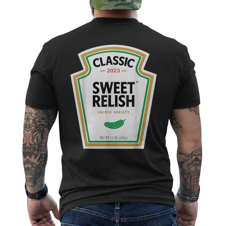 2023 Sweet Relish Diy Halloween Condiment Green Pickle Men's T-shirt Back Print