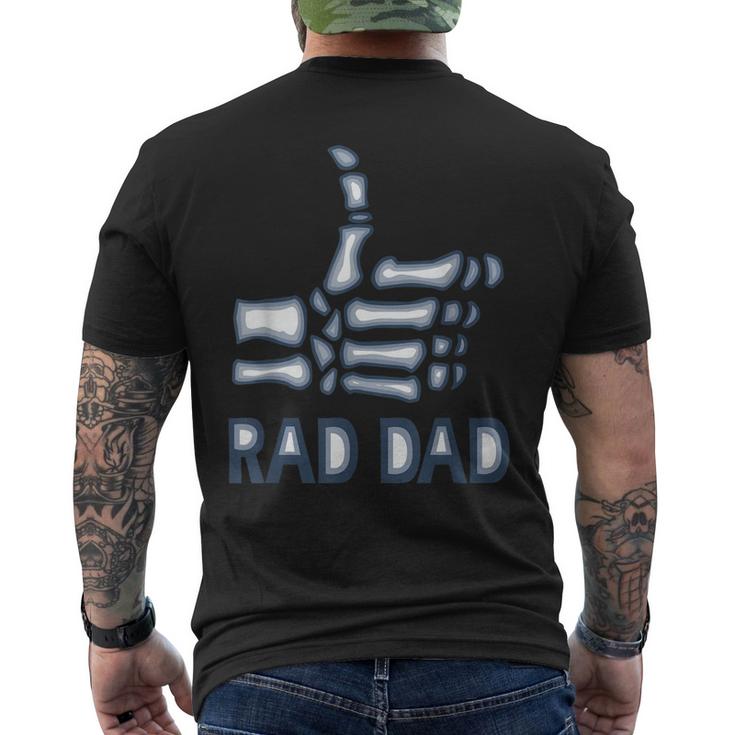 Rad Dad Skeleton Radiology Tech Xray Fathers Day Men's Back Print T-shirt