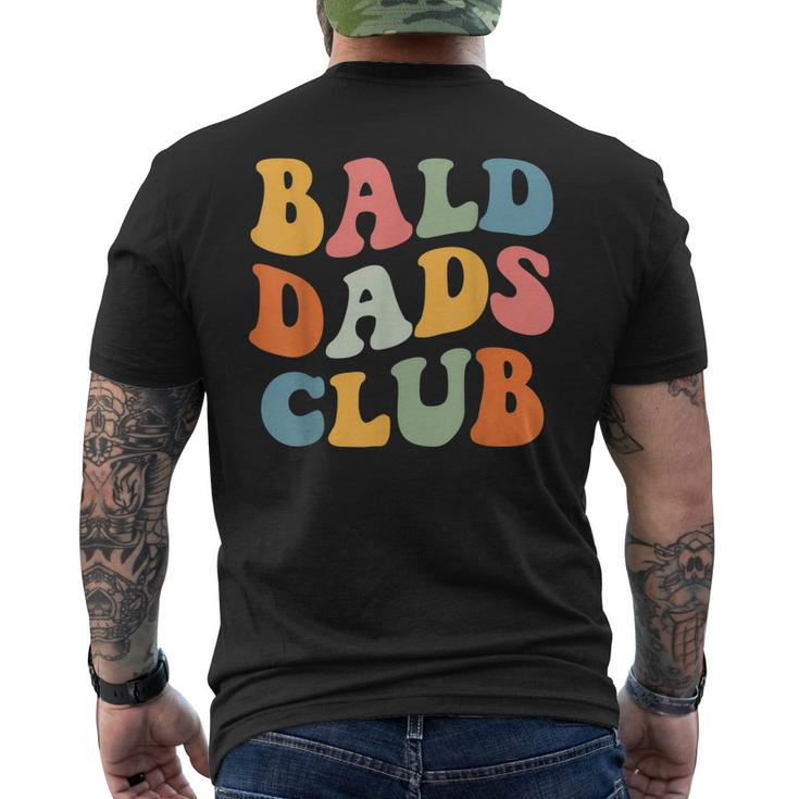 Bald Dads Club Dad Fathers Day Bald Head Joke For Women Men's Back Print T-shirt