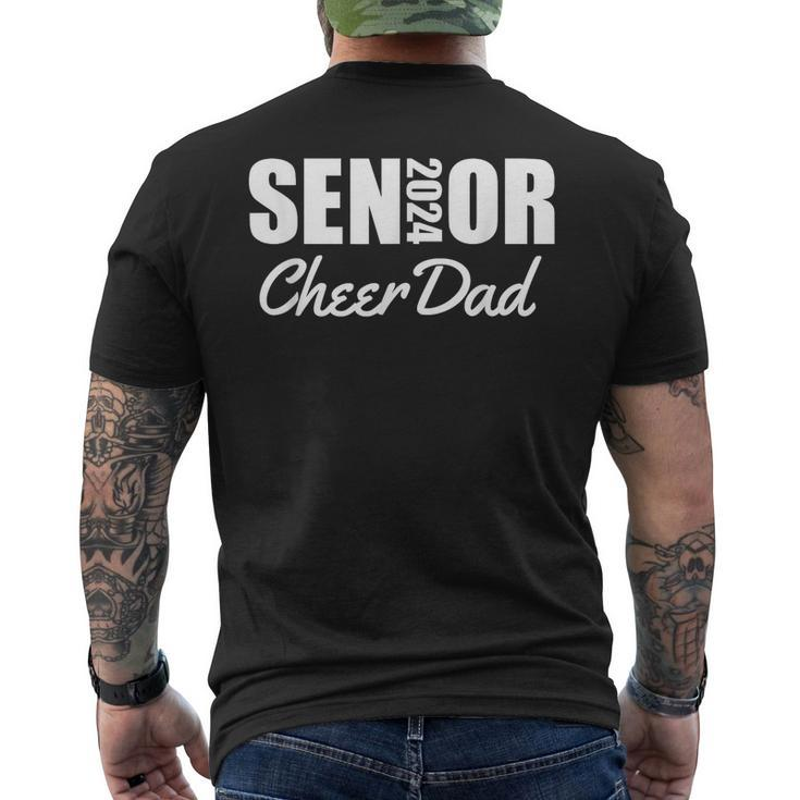 2024 Senior Cheer Dad Cheerleader Parent Class Of 2024 Men's T-shirt Back Print