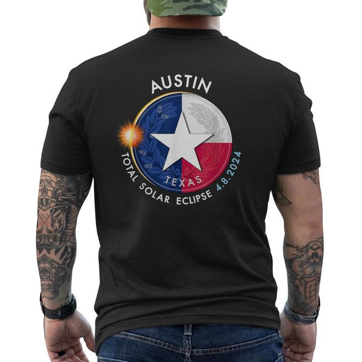 2024 Total Solar Eclipse Totality Austin Texas 28 Men's T-shirt Back Print