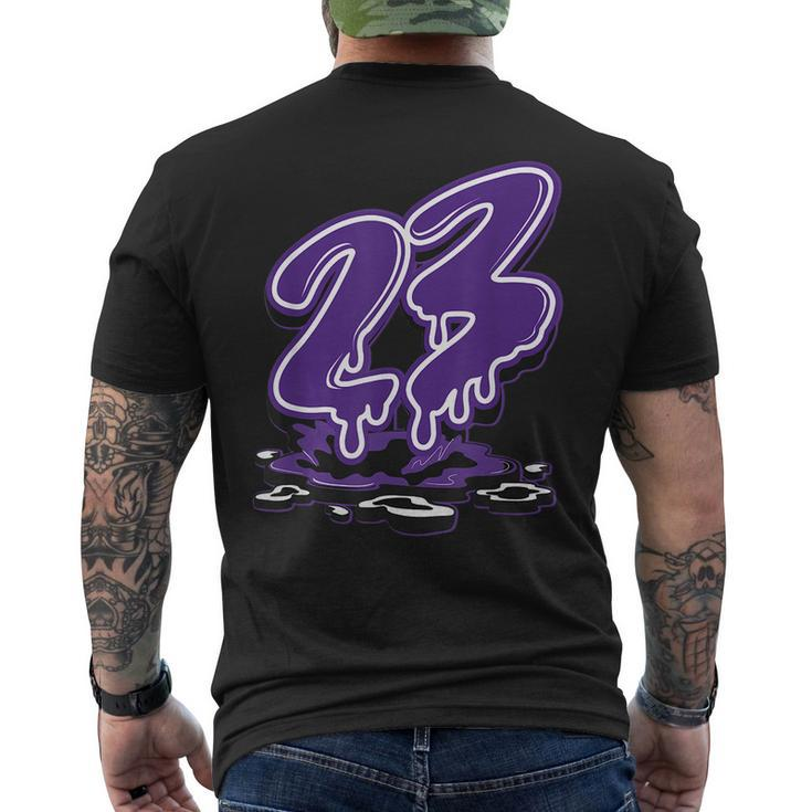 23 Drip Ko Field Purple 1S Matching Men's T-shirt Back Print