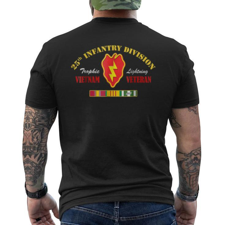 25Th Infantry Division Vietnam Veteran Men's Back Print T-shirt