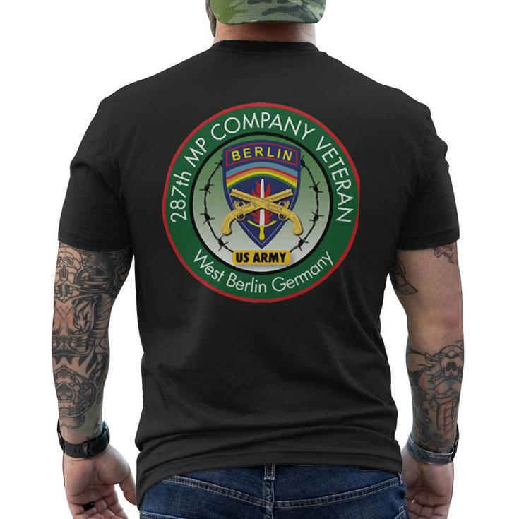 287Th Mp Company Berlin Veteran Unit Patch T Shirt Mens Back Print T-shirt