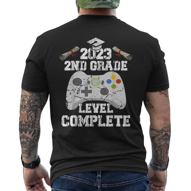 2Th Grade Graduation For Boys Him 2023 Level Complete  Mens Back Print T-shirt