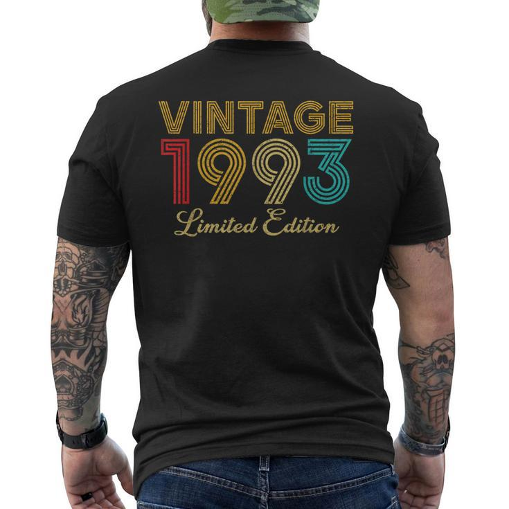 30 Years Old Vintage 1993 Limited Edition 30Th Birthday Mens Back Print T-shirt