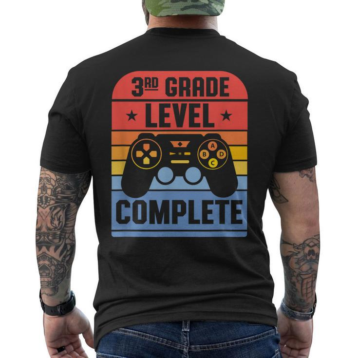 3Rd Grade Level Complete Graduation Student Video Gamer Men's Back Print T-shirt