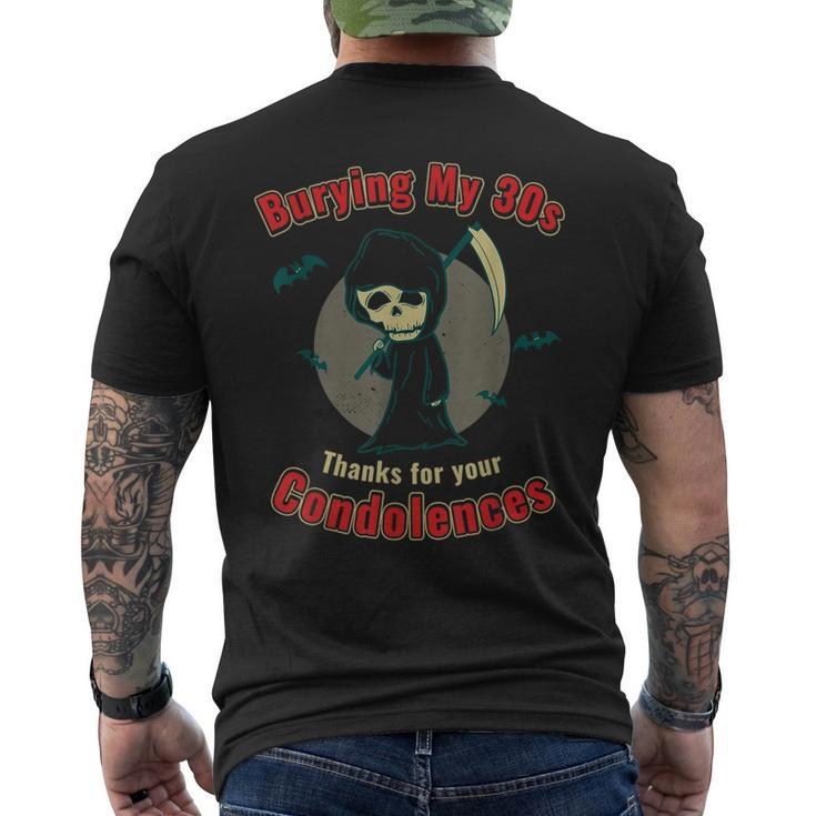 40Th Birthday 40 Years Old Gothic Horror 40Th Birthday  Men's T-shirt Back Print