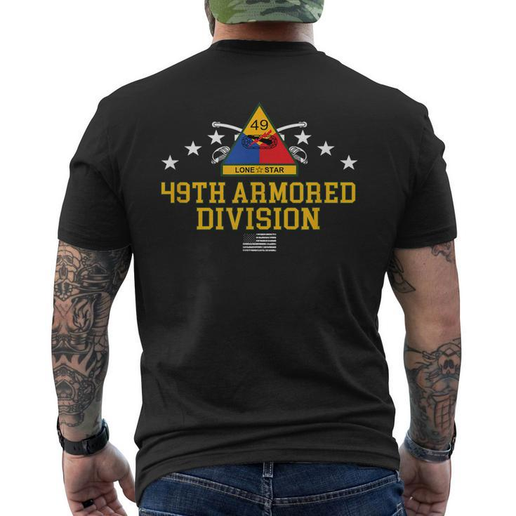 49Th Armored Division Men's Back Print T-shirt