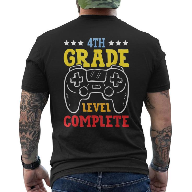 4Th Grade Level Complete Last Day Of School Game Controller  Mens Back Print T-shirt