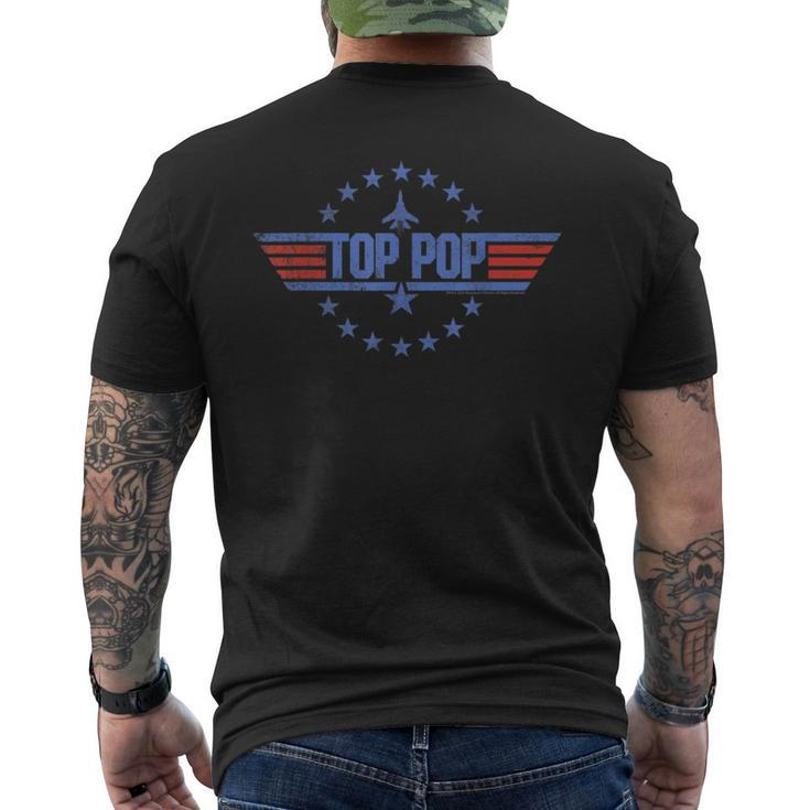 4Th Of July Family Patriotic Top Pop Fathers Day Men's Back Print T-shirt