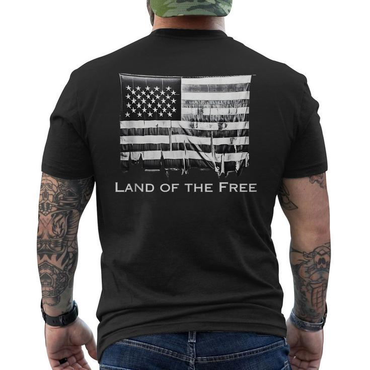 4Th Of July America Land Of The Free  Mens Back Print T-shirt