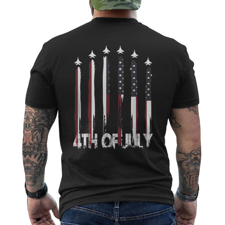 4Th Of July American Flag Vintage 4Th Of July  For Men Mens Back Print T-shirt
