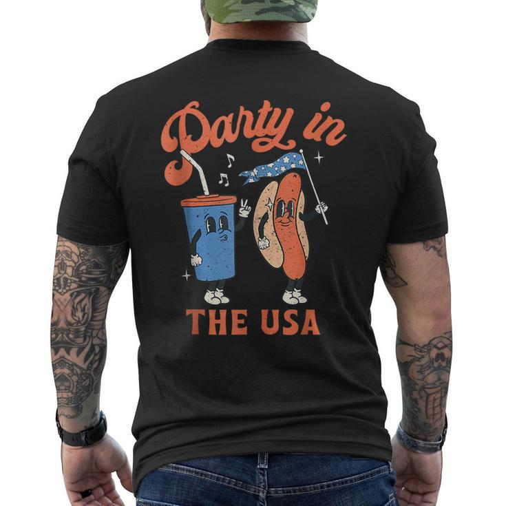 4Th Of July For Hotdog Lover Party In The Usa  Mens Back Print T-shirt