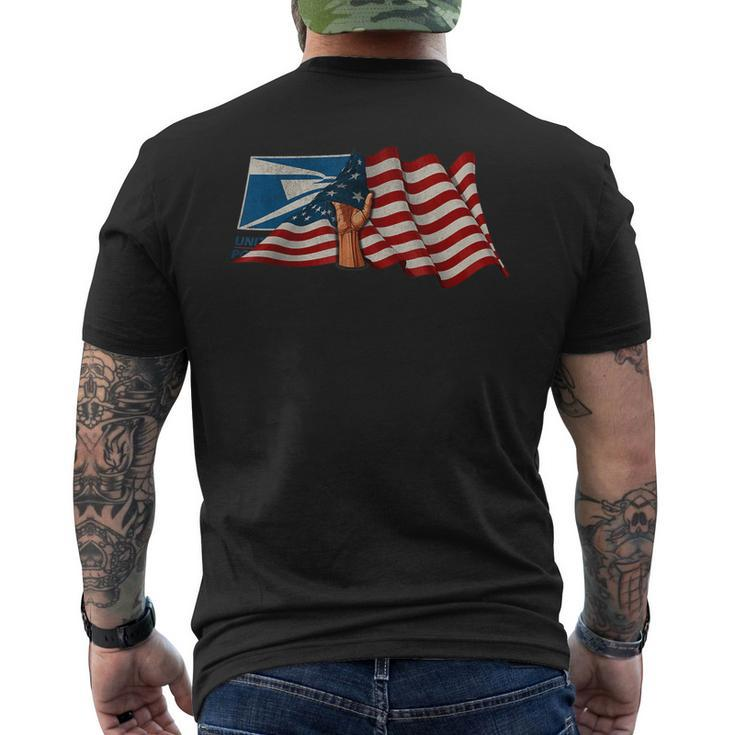 4Th Of July Independence Day Your Name Us Postal Service  Mens Back Print T-shirt