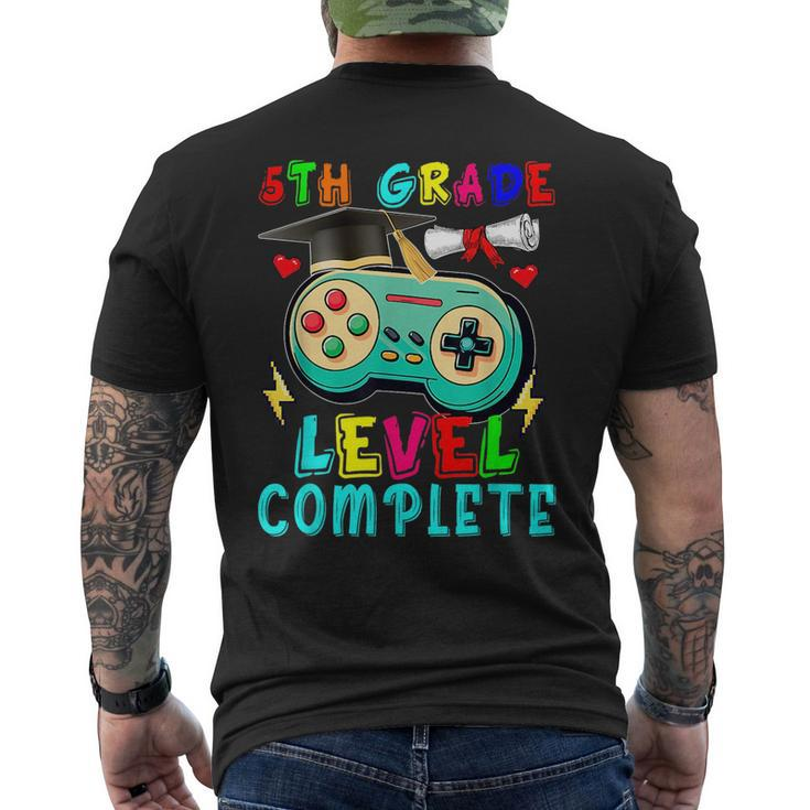 5Th Grade Level Complete Cute Game Controller Gamer Graduate Mens Back Print T-shirt