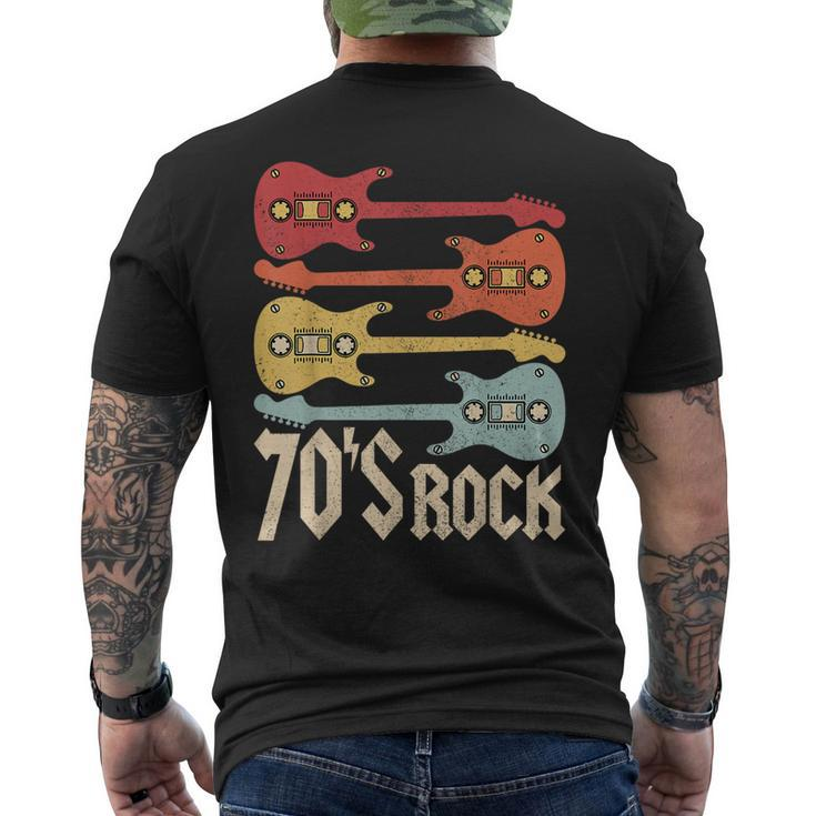 70S Rock Band Guitar Cassette Tape 1970S Vintage 70S Costume Men's T-shirt Back Print