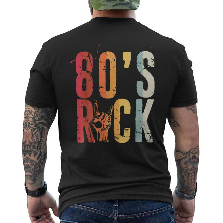 80S Rock Retro Vintage 80S Rock Fan Mens Back Print T-shirt