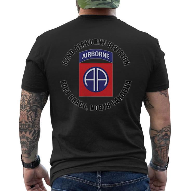 82Nd Airborne Division Fort Bragg North Carolina Veteran  Mens Back Print T-shirt
