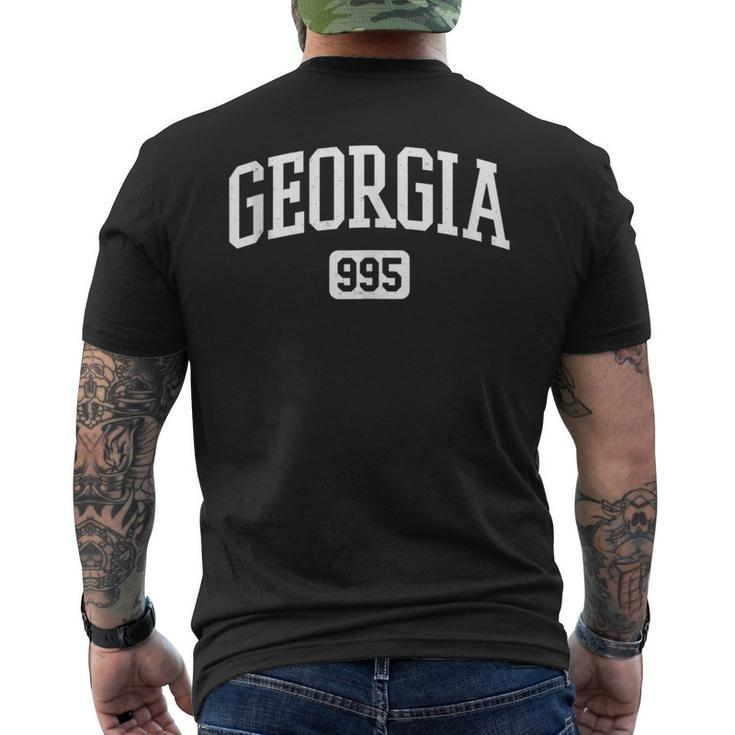 995 Georgia Country Area Code Georgian Pride Love Home Men's T-shirt Back Print