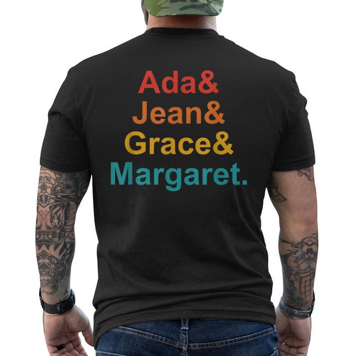 Ada& Jean& Grace& Margaret Funny Apparel  Mens Back Print T-shirt
