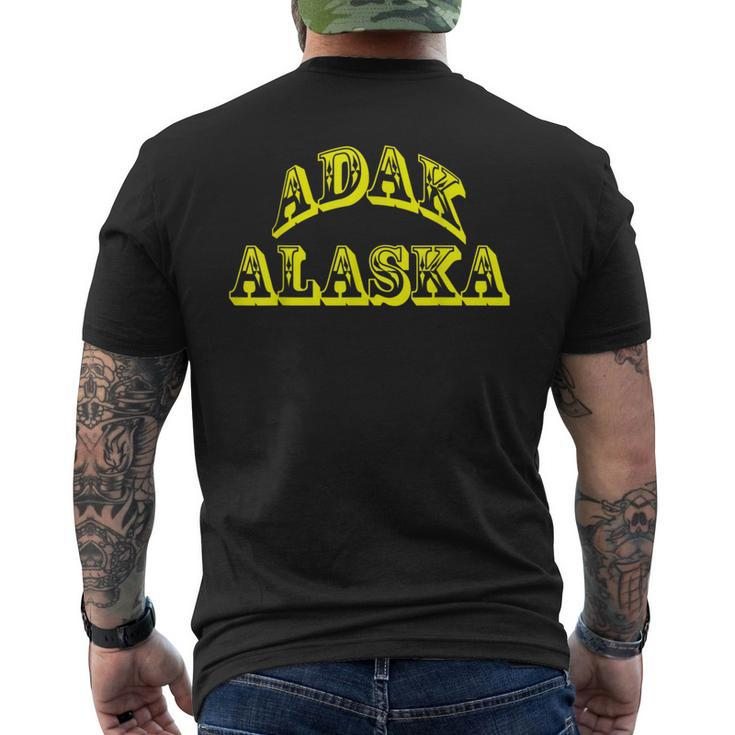 Adak Alaska Usa Souvenir Men's T-shirt Back Print