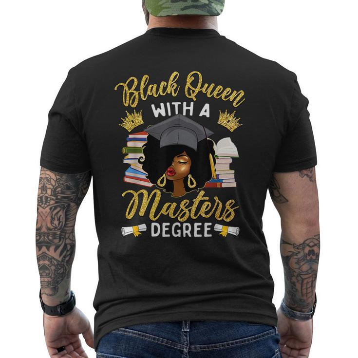 Afro Black Queen With A Masters Degree Graduation  Mens Back Print T-shirt
