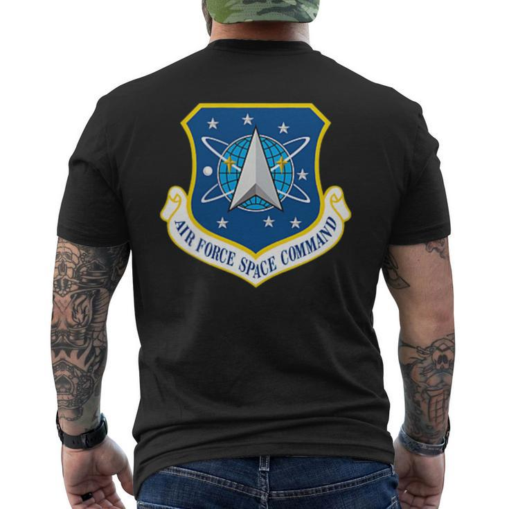 Air Force Space Command Afspc Usaf Us Space Force Men's Back Print T-shirt