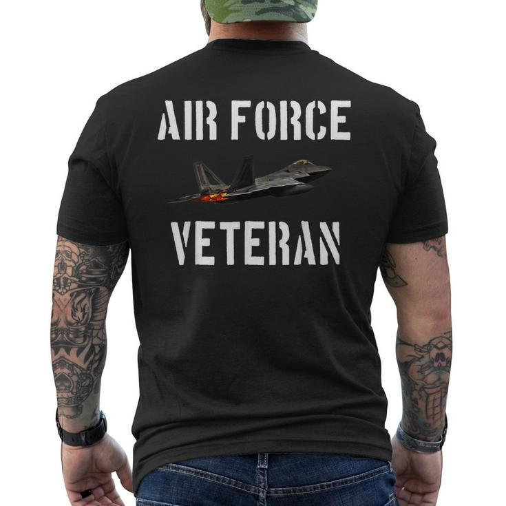 Air Force Veteran F22 Men's Back Print T-shirt