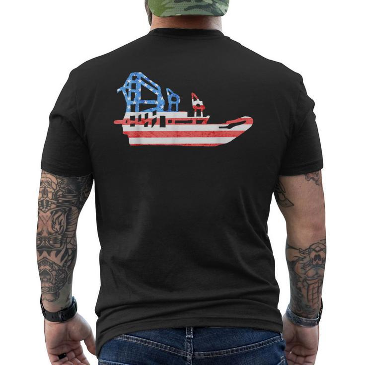 Airboat American Usa 4Th July Fanboat Swamp Air Boat Men's T-shirt Back Print