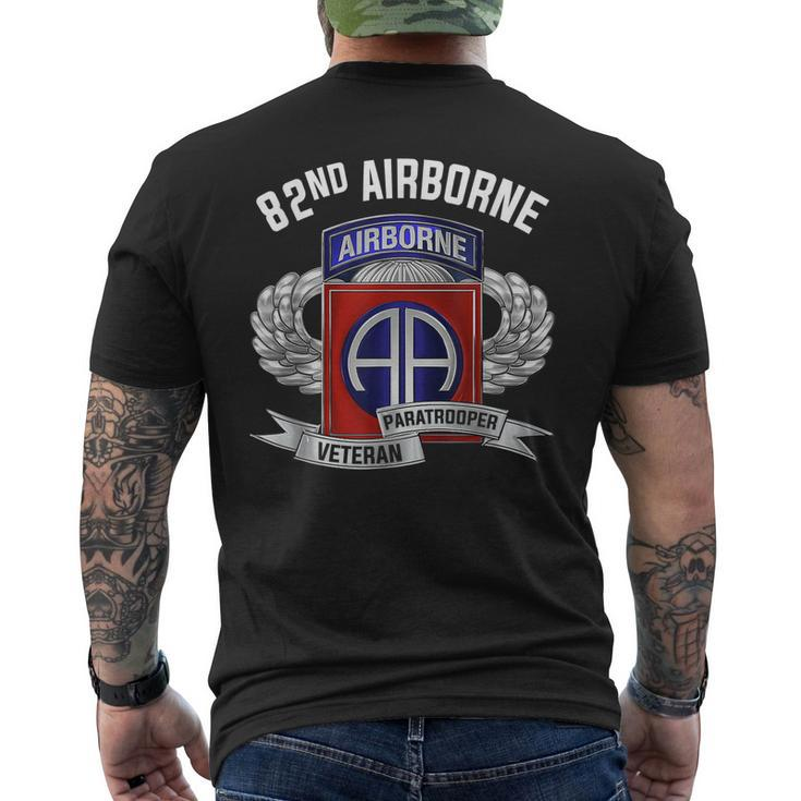 Airborne Veteran Paratrooper Army Military Soldier Men's Back Print T-shirt