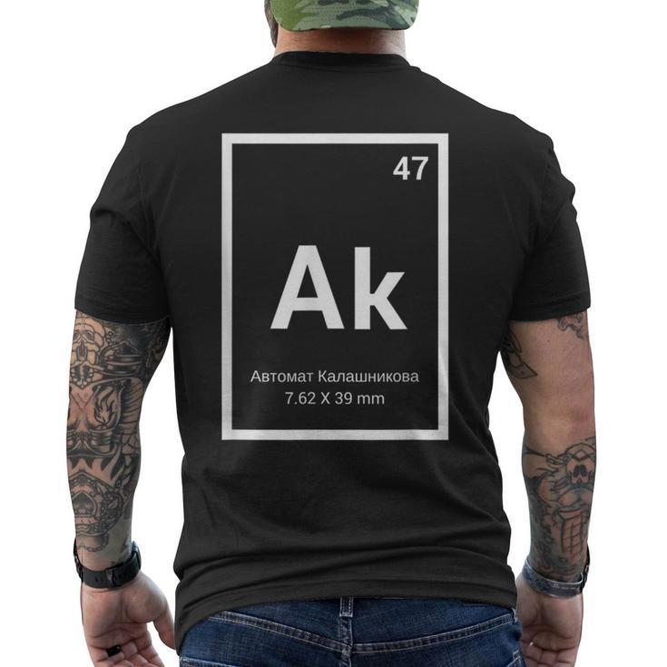 Ak-47 Periodic Table Style Men's T-shirt Back Print