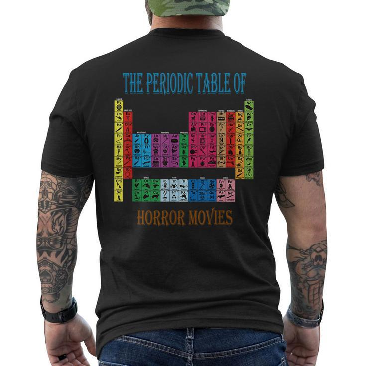 Aki Dreams House Periodic Table Of Horror Movies Movies Men's T-shirt Back Print