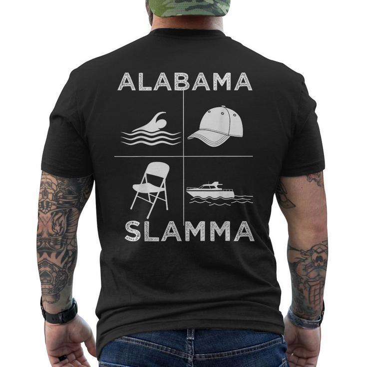 Alabama Slamma Boat Fight Montgomery Riverfront Brawl Men's T-shirt Back Print