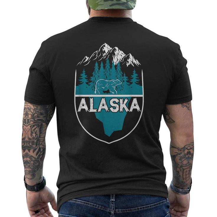 Alaska Bear | Nature Alaskan Mountains  Mens Back Print T-shirt