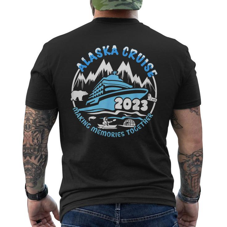 Alaska Cruise 2023 Family Vacation Group Matching Sea Trip  Mens Back Print T-shirt