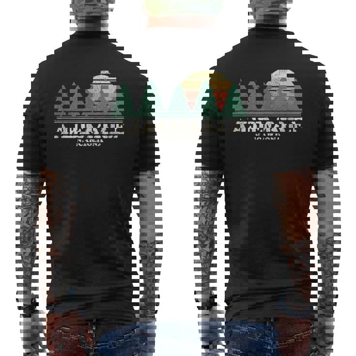 Albemarle Nc Vintage Throwback Retro 70S Men's T-shirt Back Print